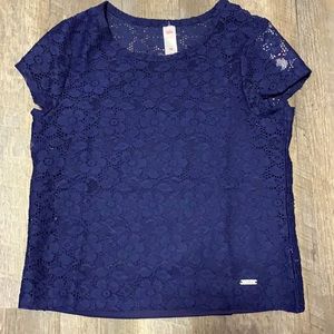 Brand new and dark blue